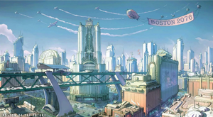 Art of Fallout 4 Boston of the Future.png