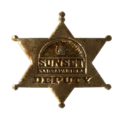 Badge de shérif Sunset Sarsaparilla