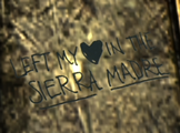 « Laissé mon cœur à la Sierra Madre » près de la caravane de Griffin Wares mise à sac