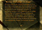 Boîte de message pour l'holodisque
