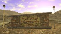 Panneau d'accueil de Cottonwood Cove