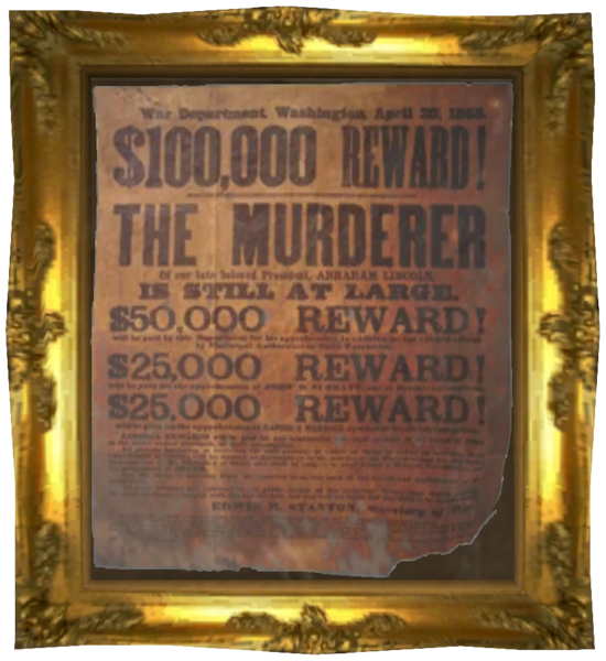 Fichier:FO3 Affiche de récompense pour John Wilkes Booth.png