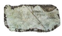 Plaque du temple de l'union