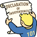 Icône représentant la Déclaration d'Indépendance lors de la quête "Voler l'indépendance"
