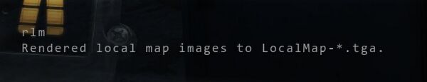 Message : Rendu de la carte locale dans « Localmap-*.tga ».
