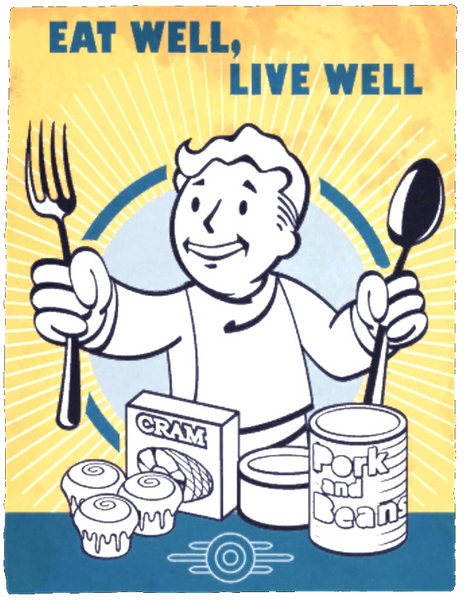 Fichier:FO4VW Vault poster eat well clean.png