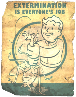 FO4VW Vault poster extermination dirty.png