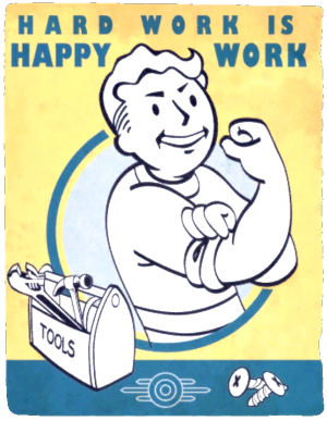 FO4VW Vault poster hard work clean.png