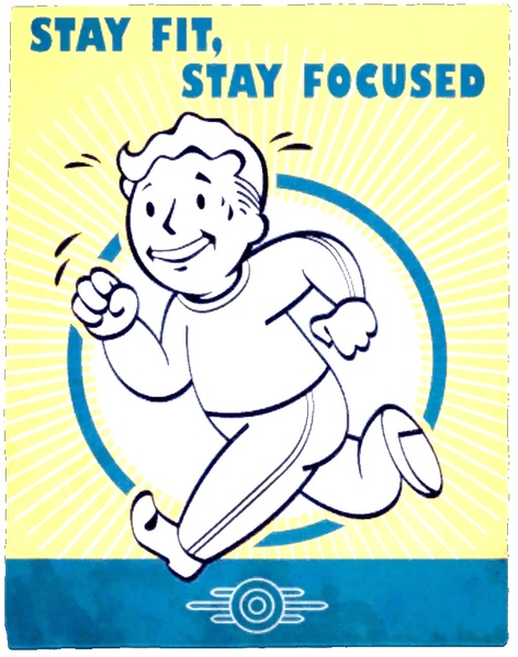 Fichier:FO4VW Vault poster stay fit clean.png