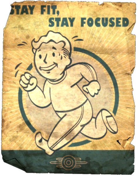 Fichier:FO4VW Vault poster stay fit dirty.png