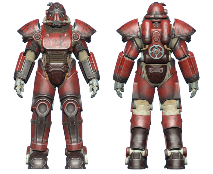 Fichier:FO4 Armure T-51 peinture hot rod flammes.png