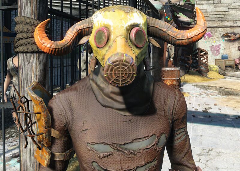 Fichier:FO4 Casque de buffle de la Meute porté.jpg