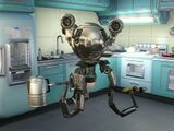 Codsworth servant le café avant la Grande guerre.