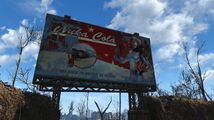 Un panneau publicitaire Nuka-Cola