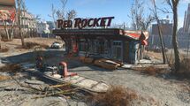 Red Rocket à l'Ouest des ruines de Quincy