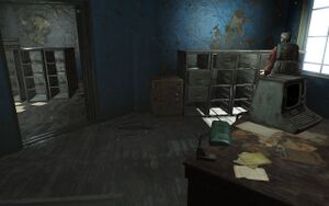 FO4 emplacement Armes et munitions commissariat de Cambridge.jpg