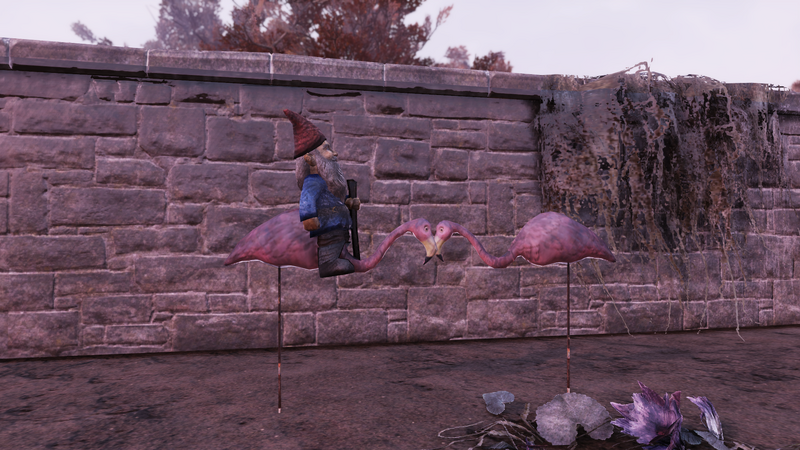 Fichier:FO76 191020 Giddyup flamingos.png