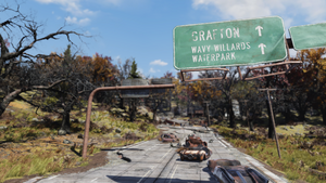 FO76 211020 Grafton highway sign.png