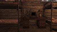 Emplacement d'une figurine Vault-Tec potentielle (chalet scout)