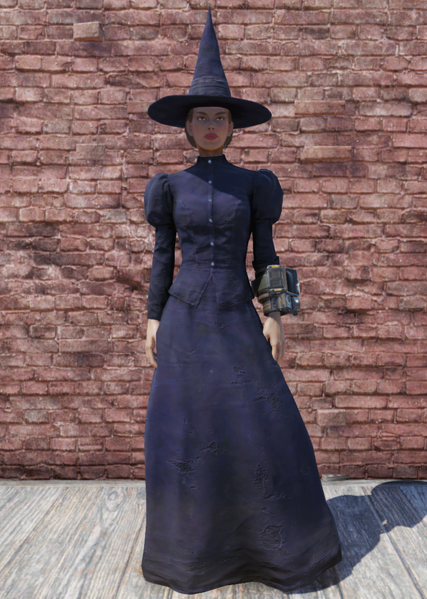 Fichier:FO76 Costume de sorcière pour Halloween avec chapeau.png