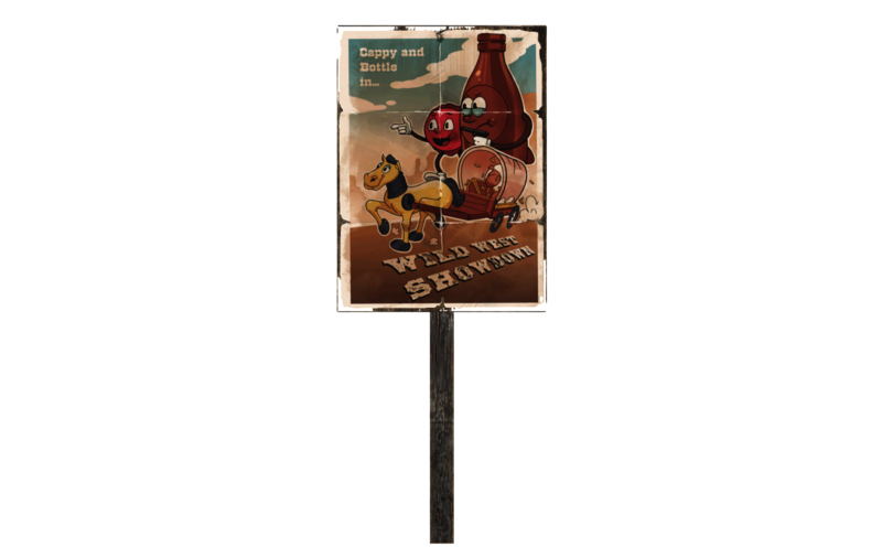 Fichier:FO76 Panneau Spectacle Far West.png