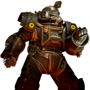 FO76 Peinture de compagnie de mercenaire pour armure assistée excavatrice.png