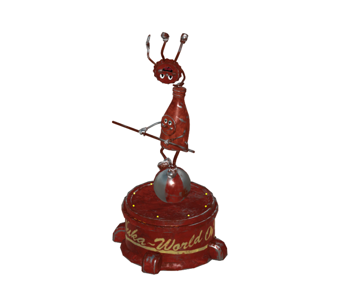 Fichier:FO76 Statue de Bottle et Cappy Boule d'équilibre.png
