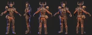FO76 Tenue Seigneur des crânes des Aigles sanglants art.jpg