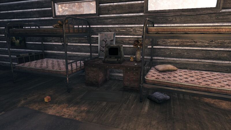 Fichier:FO76 Terminal des Pionniers - chalets de Middle Mountain.jpg
