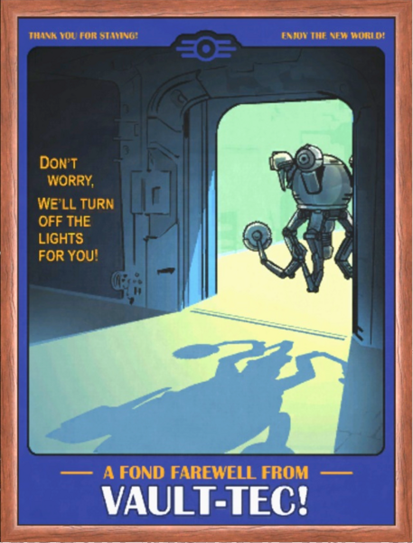 Fichier:FO76 Vault 76 poster fond farewell.png