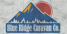 Drapeau de la compagnie de caravanes des Montagnes bleues avec le nom