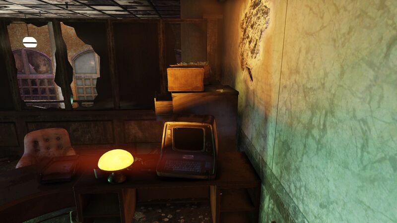 Fichier:FO76 emplacement Mémo privé du maire Mudge.jpg