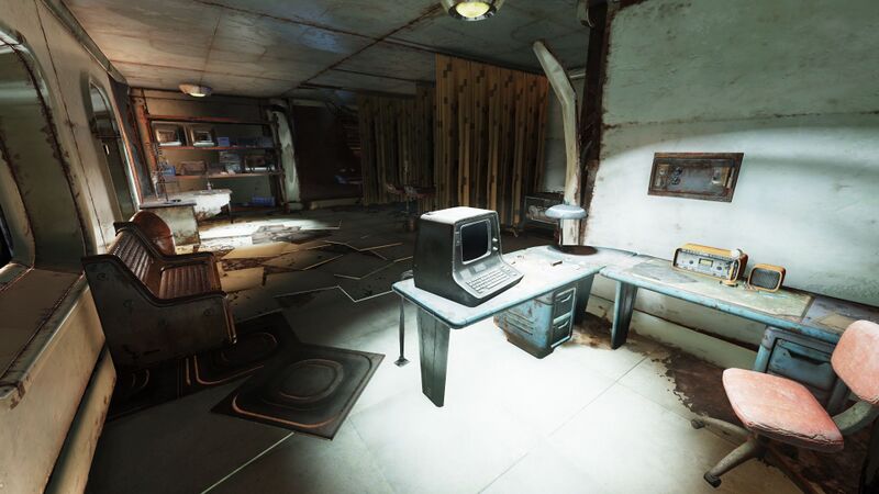 Fichier:FO76 emplacement de terminal du manoir Riverside (Terminal de l'infirmerie).jpg