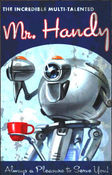 Fichier:FO76 poster Mr Handy.png