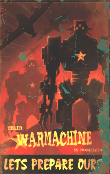 Fichier:FO76 poster warmachine.png
