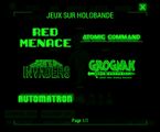 Exemples de jeux sur holobande