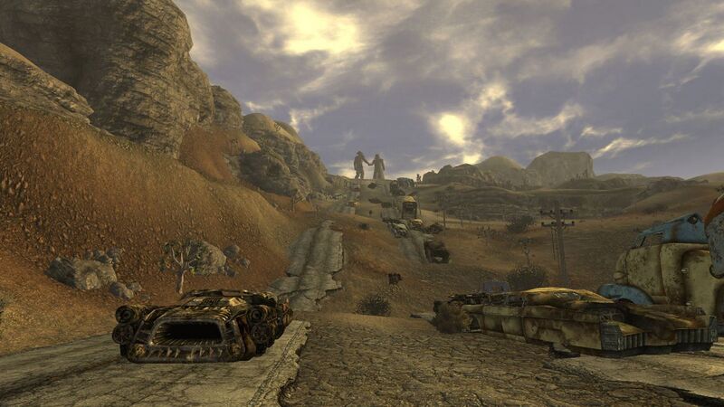 Fichier:Fnv Avant-PosteDeMojave Autoroute.jpg