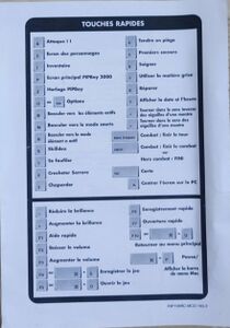 Carte de référence des touches rapides (FR, spécifique Mac)
