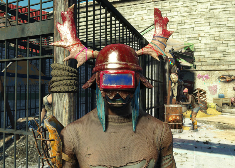Fichier:Fo4 Casque d'élan de la Meute porté.png