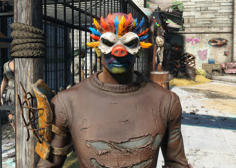 Fichier:Fo4 Masque de carnaval de la Meute porté.png