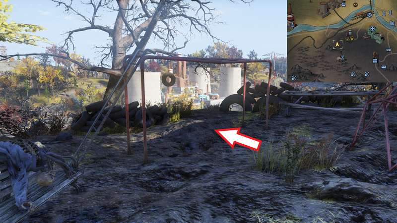 Fichier:Fo76 Carte au trésor de la Forêt n°3 emplacement.png