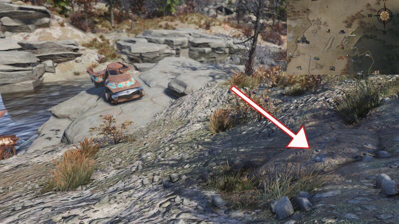 Fichier:Fo76 Carte au trésor des Rocheuses escarpées n°10 emplacement.jpg