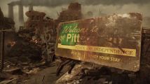 Panneau de la bande annonce de Fallout 76