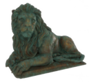Statue de lion gauche