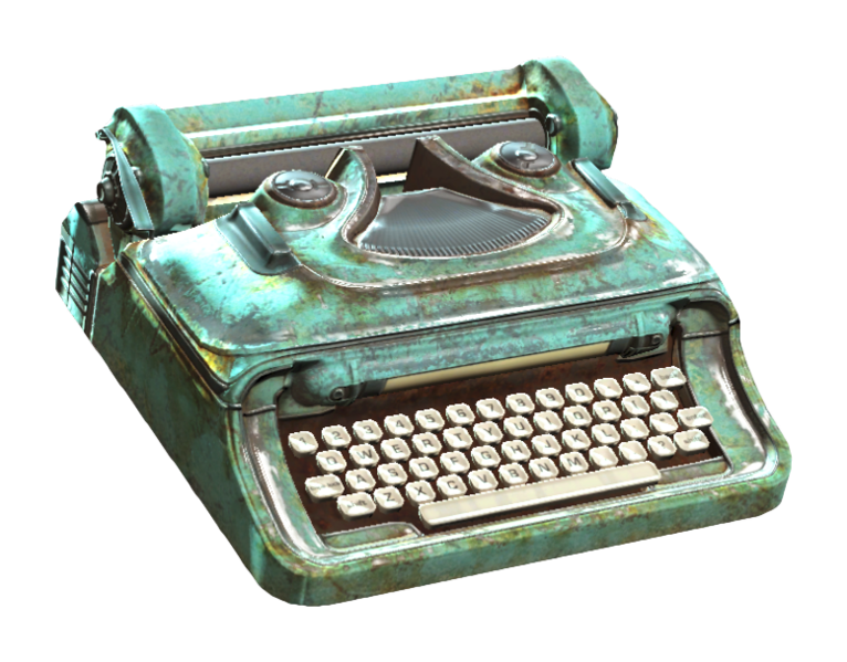 Fichier:Machine à écrire (Fallout 76).png